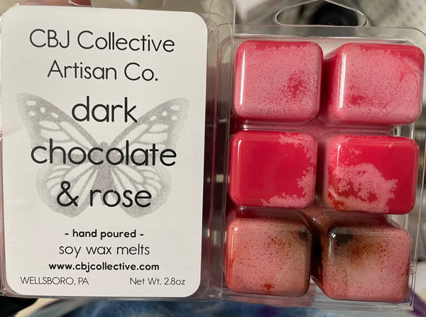 Dark Chocolate & Rose Soy Wax Melt