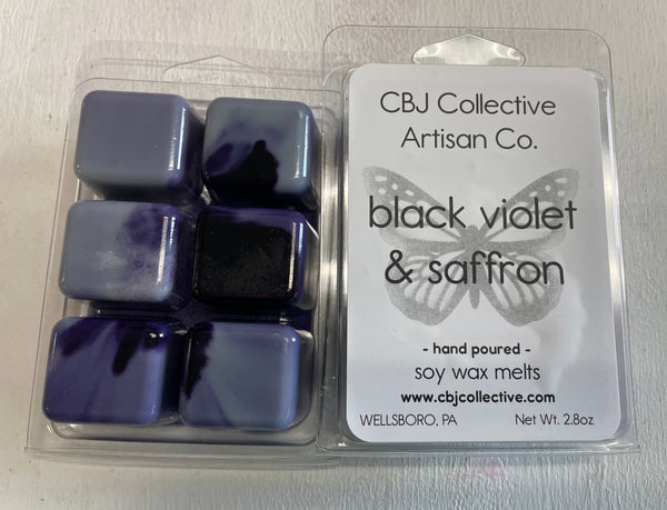 Black Violet & Saffron  Soy Wax Melt