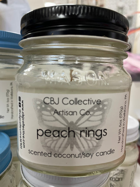 Peach Rings / Peach Gummies Soy Blend Candles