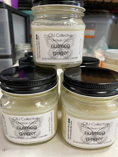 Nutmeg & Ginger Soy Blend 6oz Candle