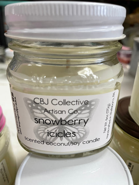 Snowberry Icicles Soy Blend 6oz Candle